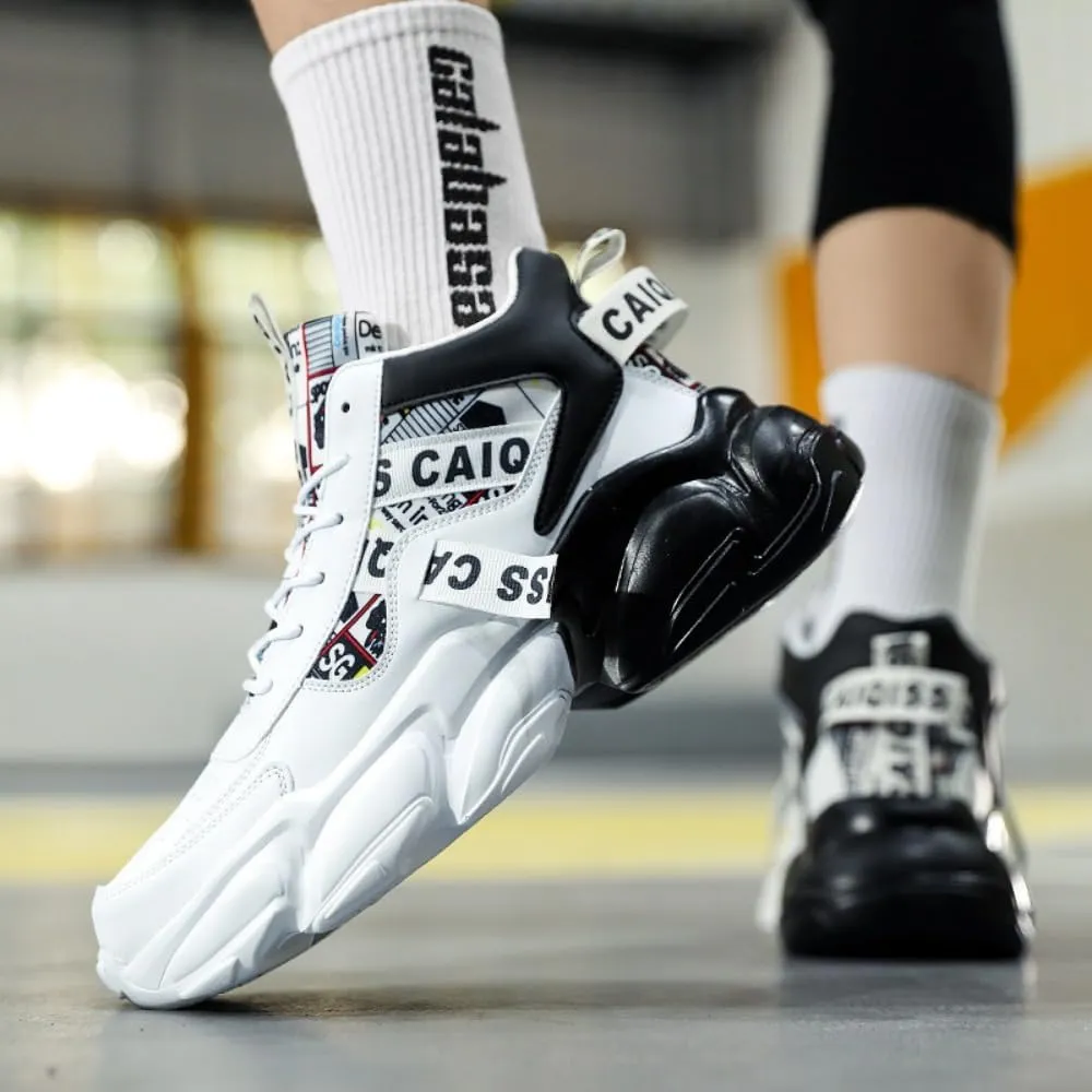 '   Chunky Sneakers Casual Trainers Fashion Workout Gym Tennis Shoes Trendy Youth Student Thick Sole for Men