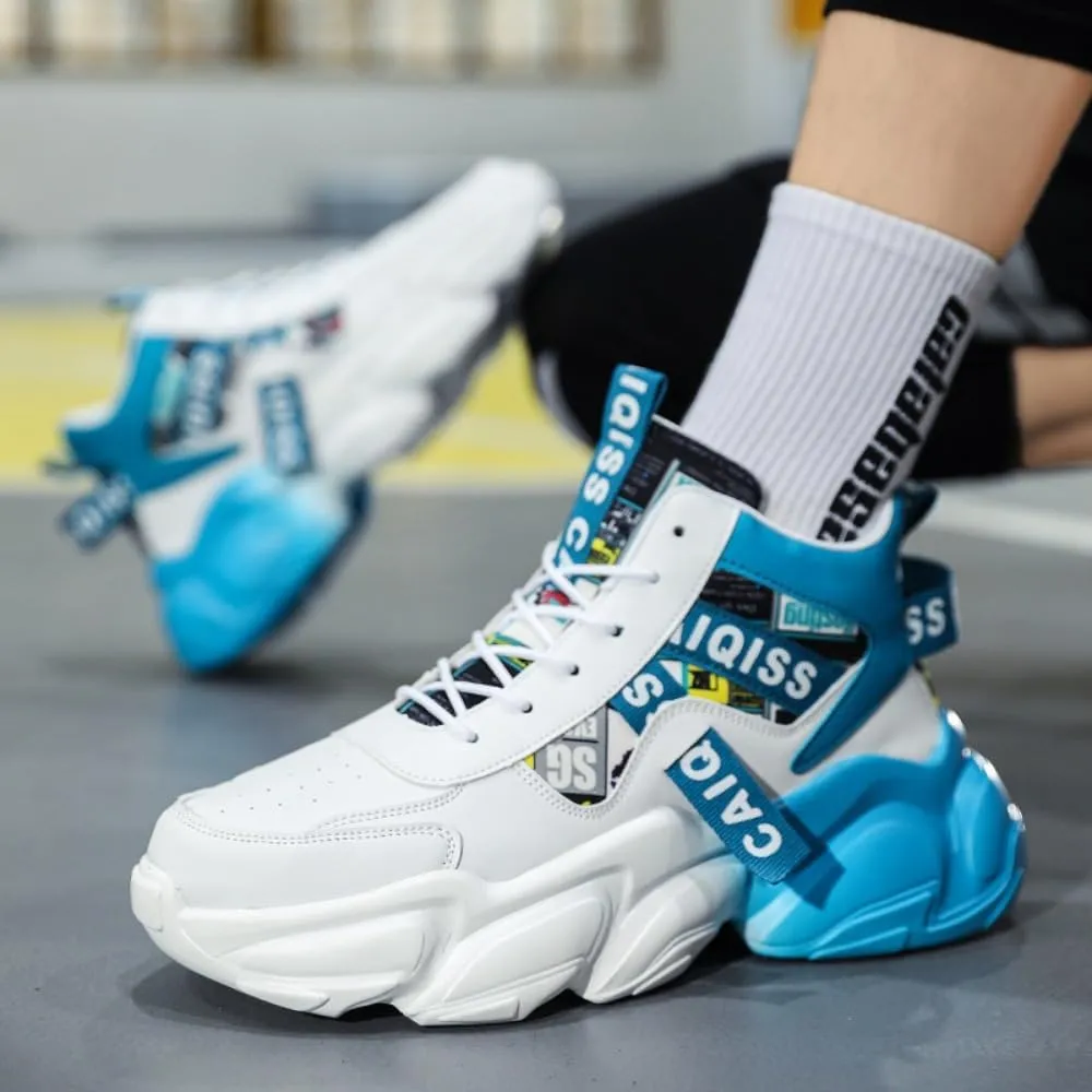 '   Chunky Sneakers Casual Trainers Fashion Workout Gym Tennis Shoes Trendy Youth Student Thick Sole for Men