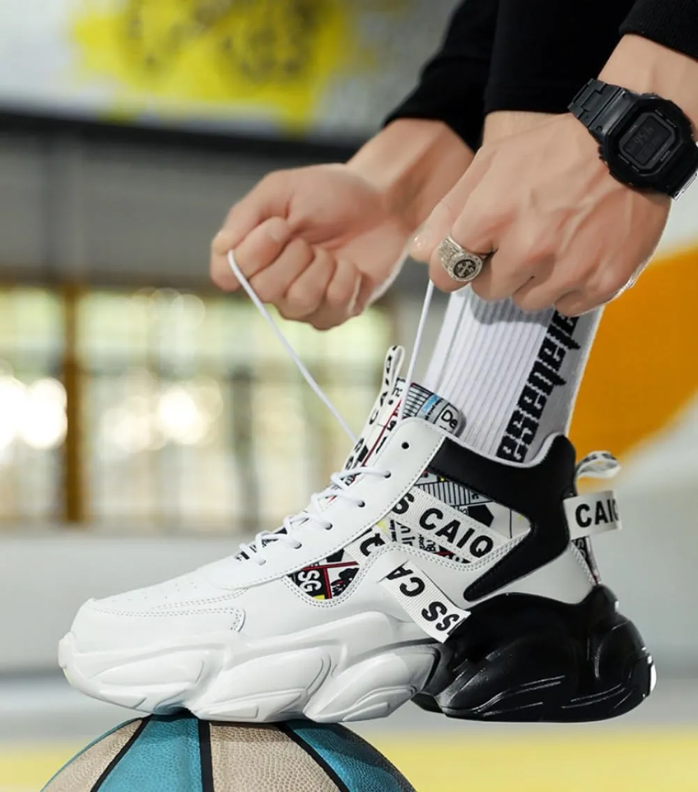 '   Chunky Sneakers Casual Trainers Fashion Workout Gym Tennis Shoes Trendy Youth Student Thick Sole for Men
