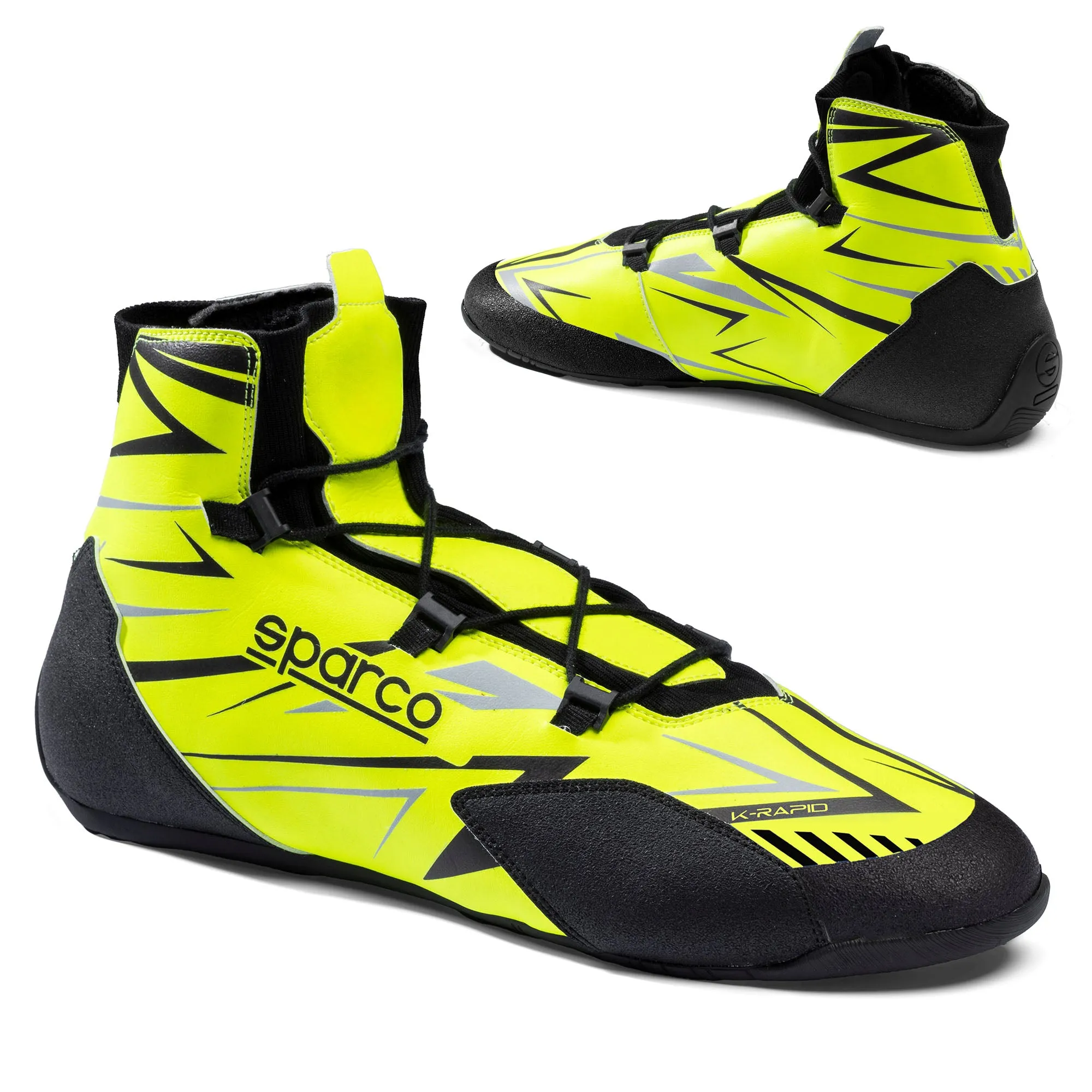 2025 Sparco K-RAPID Karting Boots Shoes Lace Up Version FIA 8877 Approved Spec