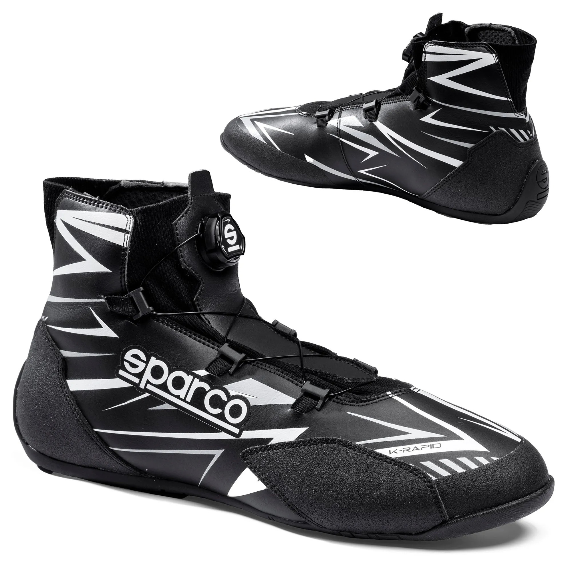 2025 Sparco K-RAPID Karting Boots Shoes New Rotor Closure FIA 8877 Approved Spec