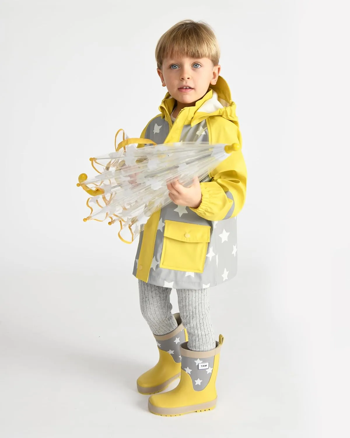 7AM Enfant Toddler Rain Boot - Waterproof Natural Rubber Boots for Unisex Toddlers & Kids, Anti-Slip | Rainwear Collection
