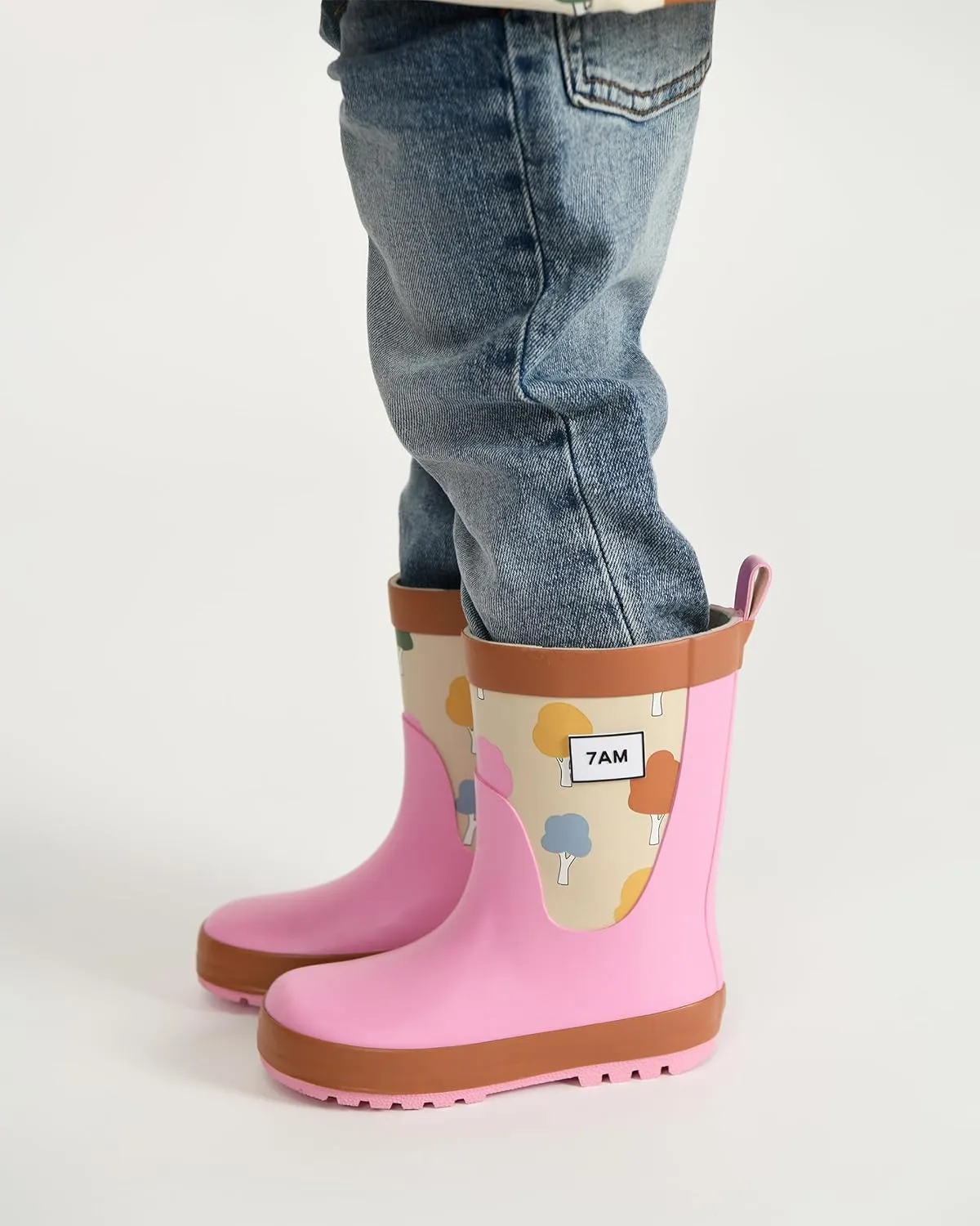 7AM Enfant Toddler Rain Boot - Waterproof Natural Rubber Boots for Unisex Toddlers & Kids, Anti-Slip | Rainwear Collection
