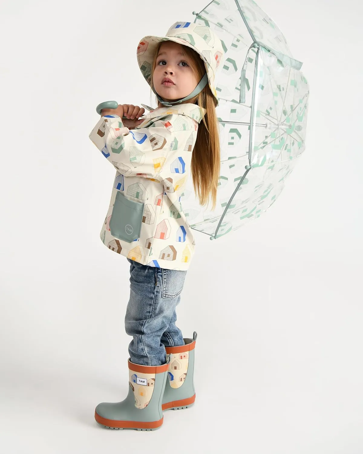 7AM Enfant Toddler Rain Boot - Waterproof Natural Rubber Boots for Unisex Toddlers & Kids, Anti-Slip | Rainwear Collection