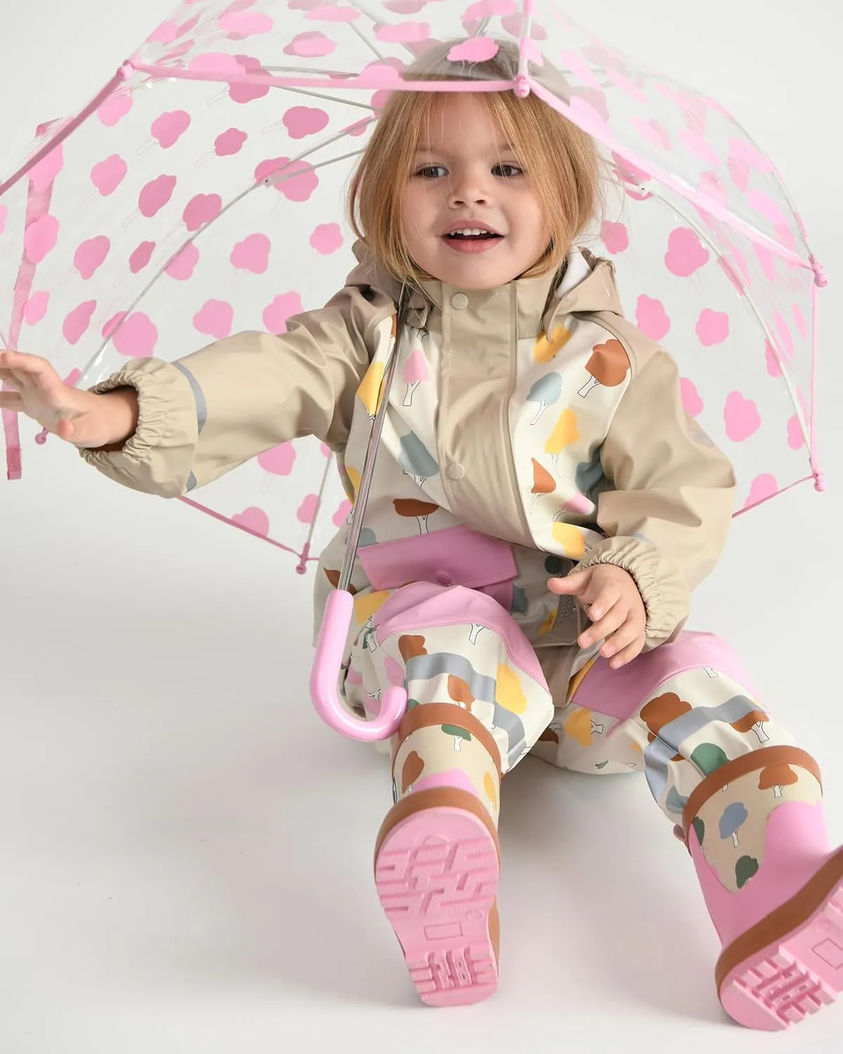 7AM Enfant Toddler Rain Boot - Waterproof Natural Rubber Boots for Unisex Toddlers & Kids, Anti-Slip | Rainwear Collection