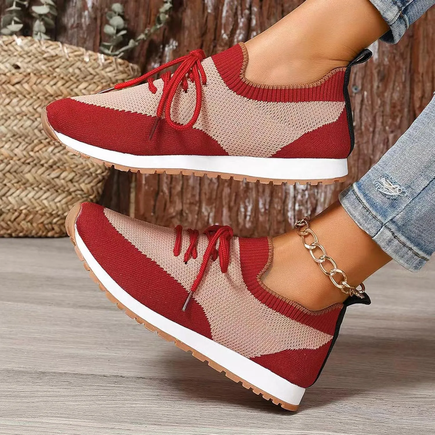 Arch Support Versatile Sneakers for Women Non Slip Workout Fashion Tennis Running Sneakers Comfort Nurse Shoe