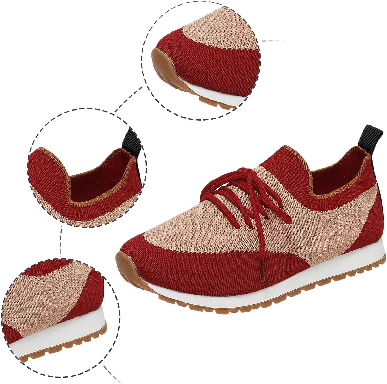 Arch Support Versatile Sneakers for Women Non Slip Workout Fashion Tennis Running Sneakers Comfort Nurse Shoe