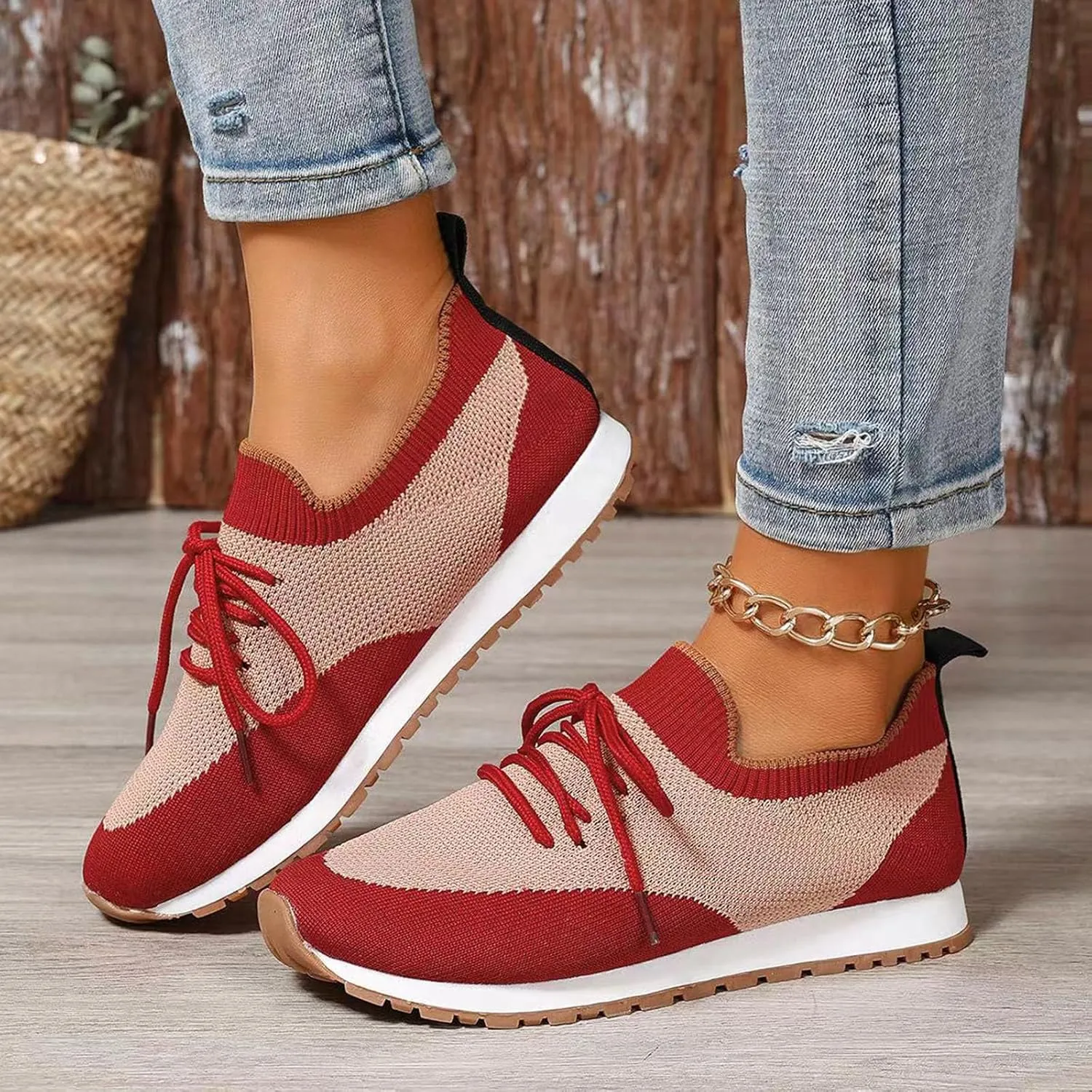 Arch Support Versatile Sneakers for Women Non Slip Workout Fashion Tennis Running Sneakers Comfort Nurse Shoe
