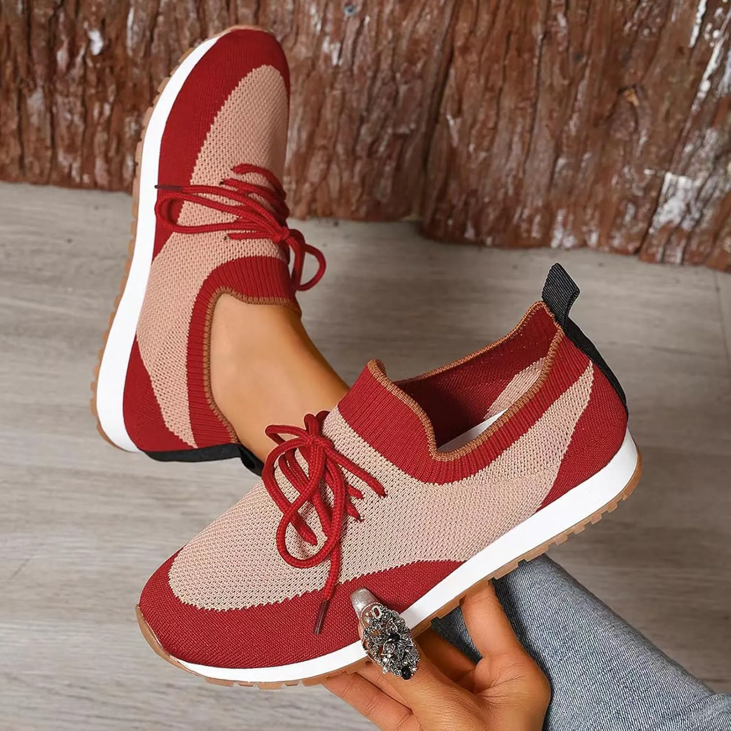 Arch Support Versatile Sneakers for Women Non Slip Workout Fashion Tennis Running Sneakers Comfort Nurse Shoe