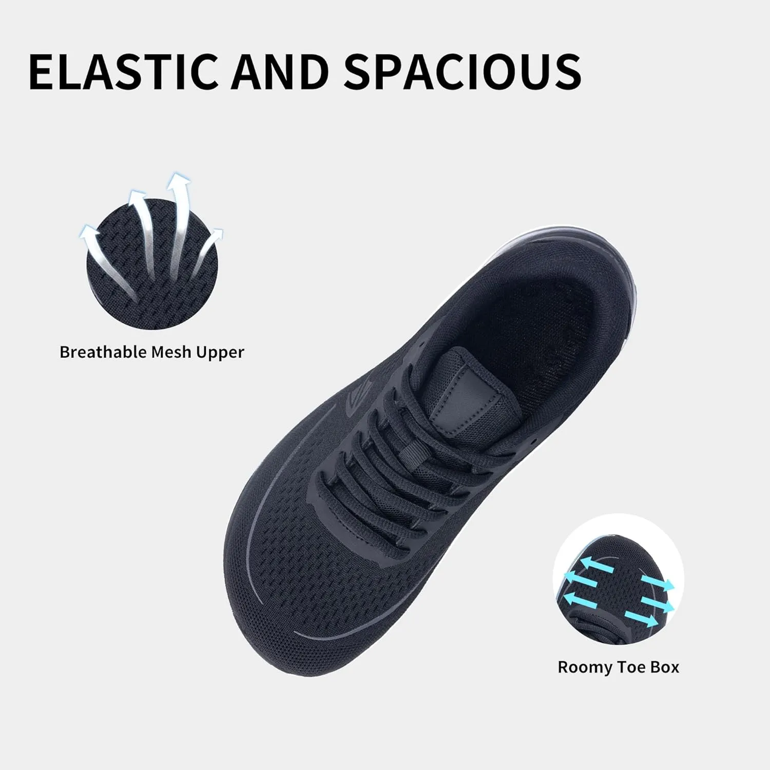 Autper Women's Running Shoes Wide Toe Box Sneakers Women Air Comfortable Arch Support Walking Tennis Athletic Shoes for Jogging Workout Gym Sports US6-11