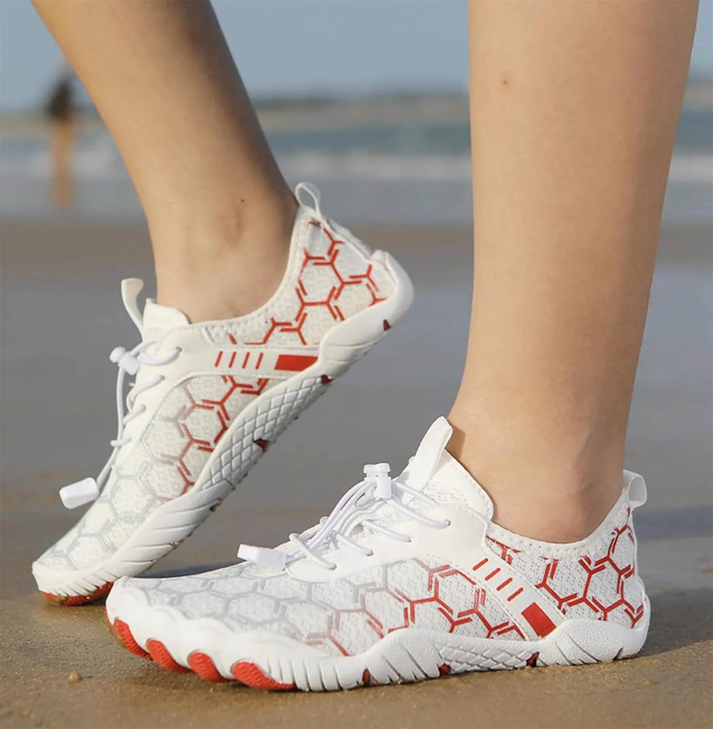 Barefoot Beach and Pool Shoes for Women Men Waterproof Trail Running Sneakers Healthy and Non-Slip Barefoot Shoes Unisex Athletic Outdoor Sneaker Pro Wide Toe Box Shoe
