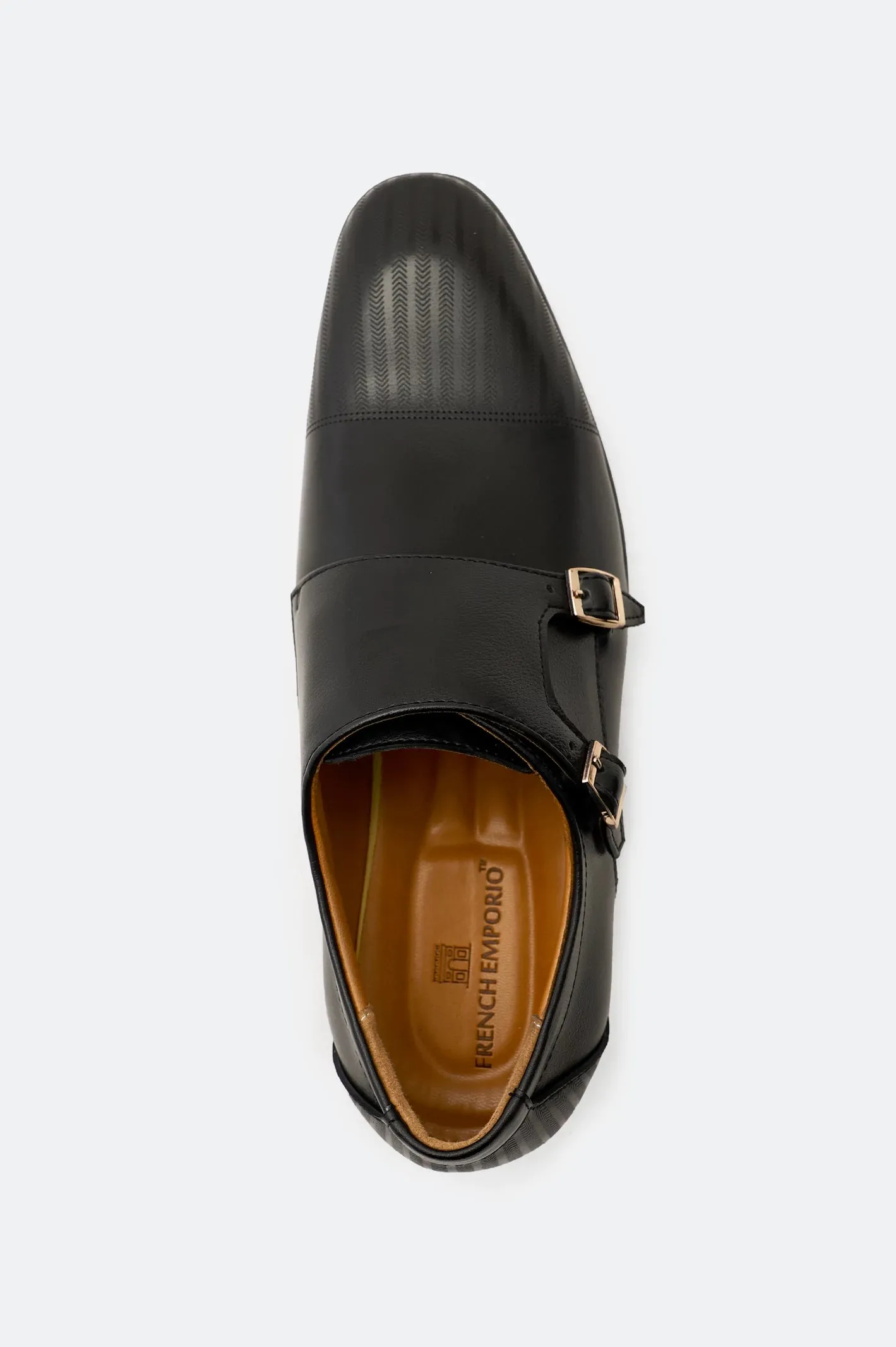 Black Formal Double Monk Shoes