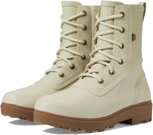 BOGS Holly Rain Lace Tall Oatmeal 6 B (M)