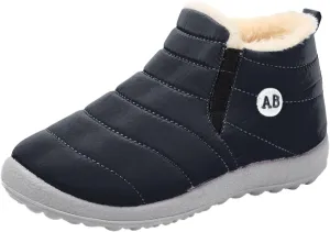 Boys Girls House Solid Plush Sneakers Winter Hot Boots Flat Splashing Fuzzy Warm Short Tube Snow Boots High Heel Boots