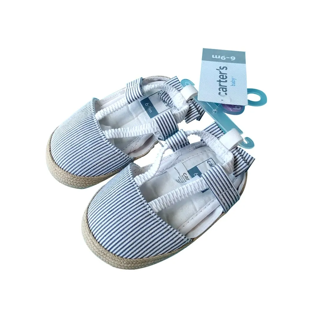 Carter's Infant Stripe Bow Shoes GIRL Multicolor CR04933