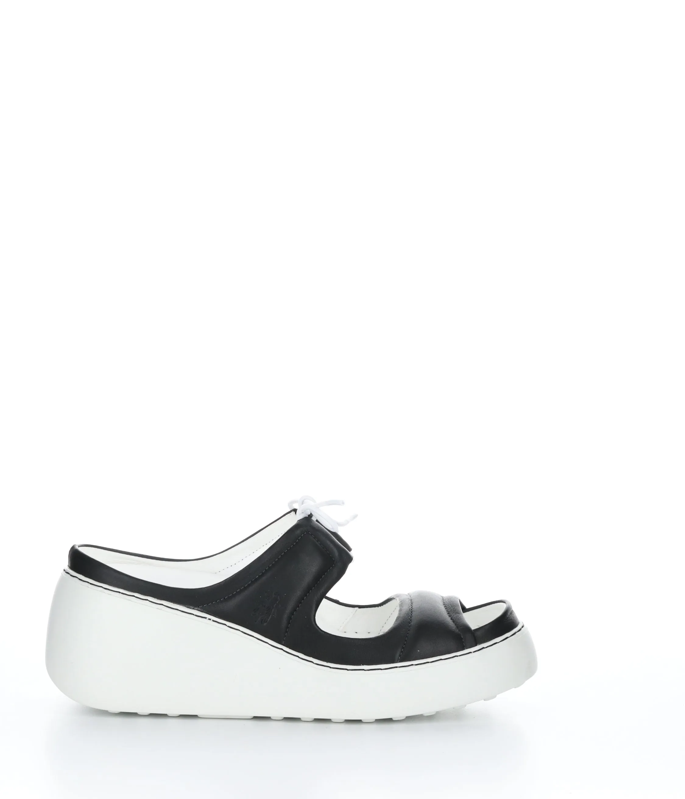 DARE520FLY BLACK Round Toe Shoes