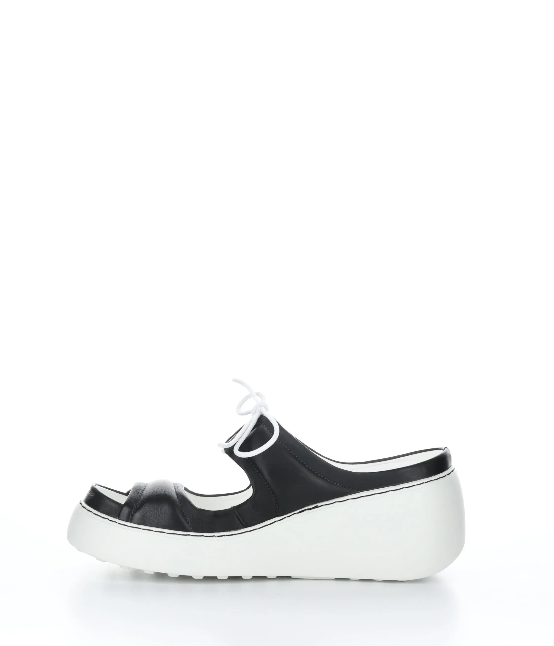 DARE520FLY BLACK Round Toe Shoes