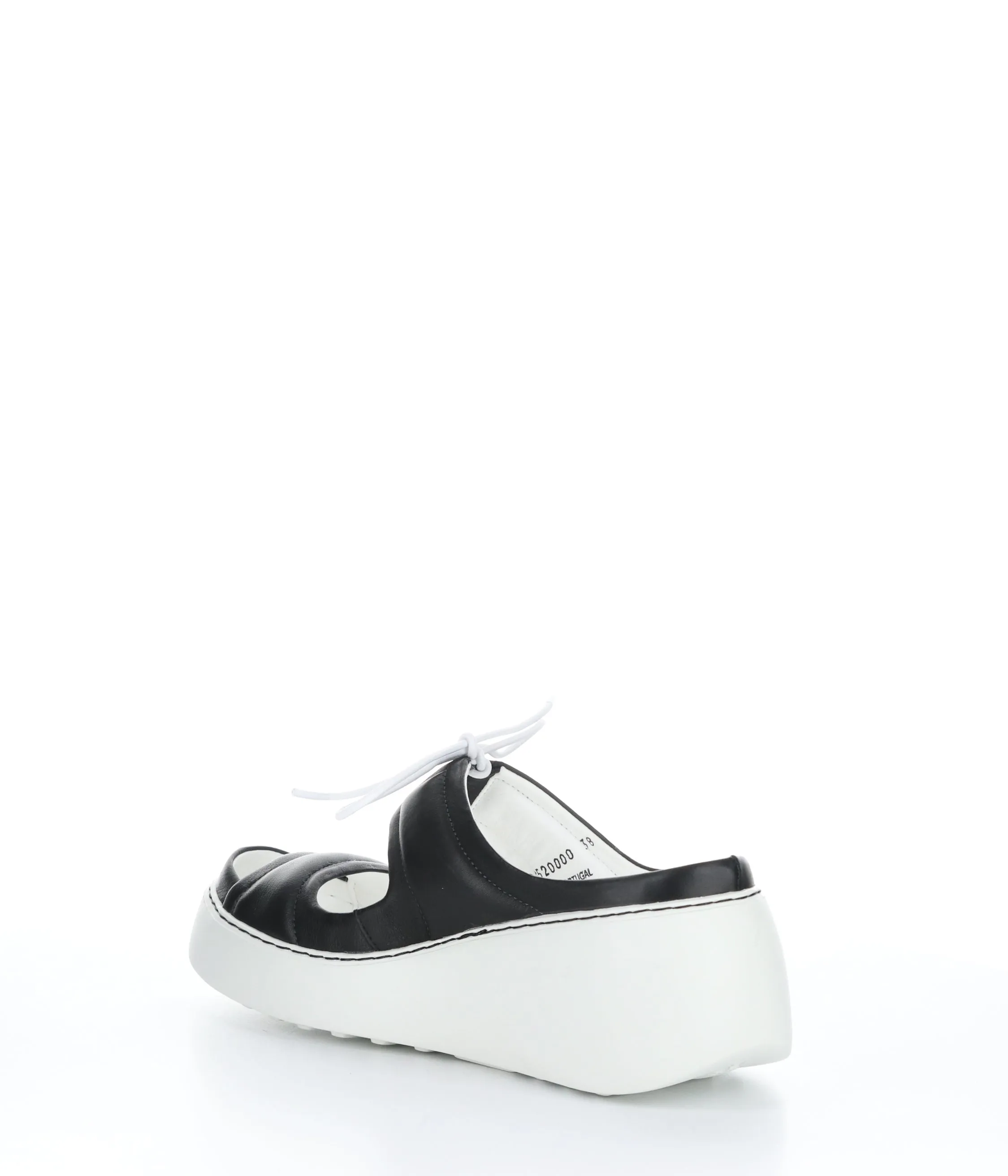DARE520FLY BLACK Round Toe Shoes