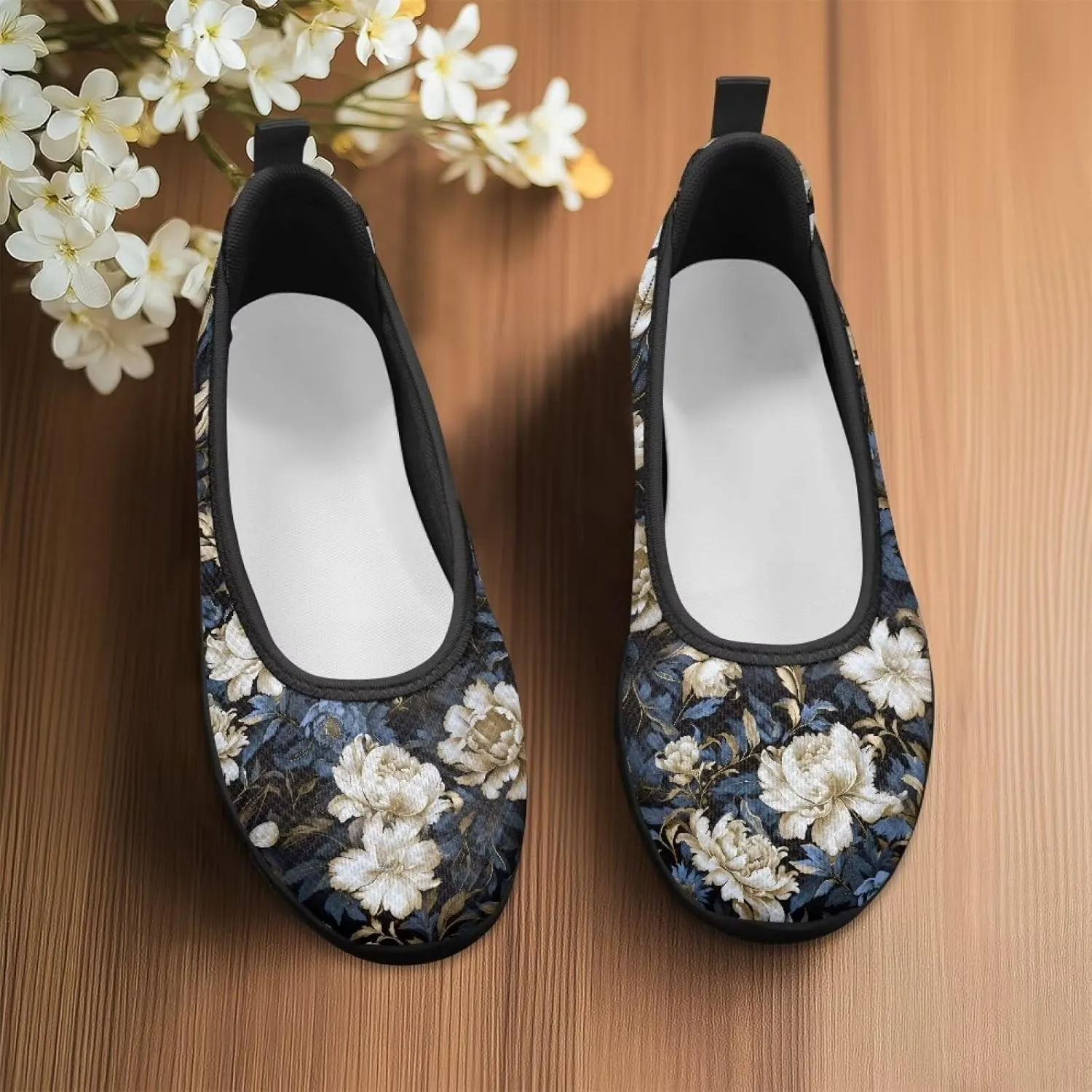 Doojoayie Ladies Slip On Shoes Trendy Loafers for Women Daily Business Wedding Wear