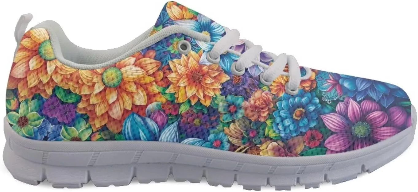 Doojoayie Trendy Womens Athletic Shoes Wide Width Running Shoes for Young Adult