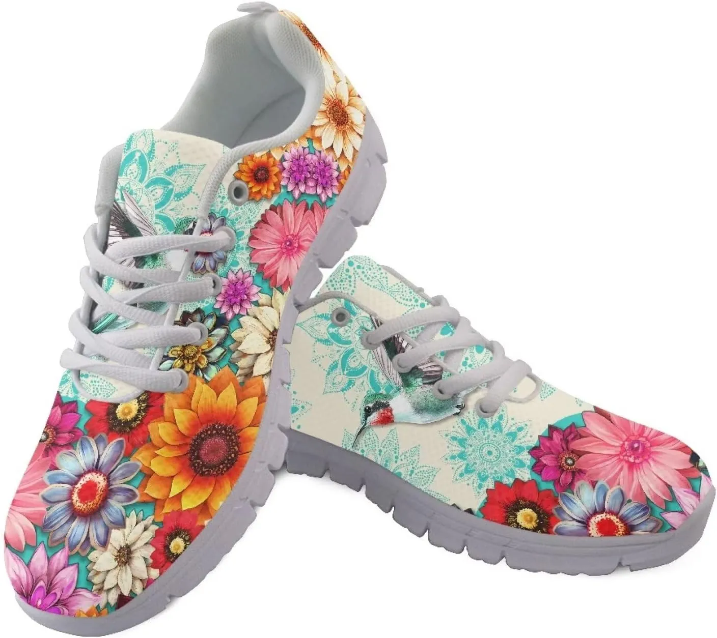 Doojoayie Trendy Womens Athletic Shoes Wide Width Running Shoes for Young Adult