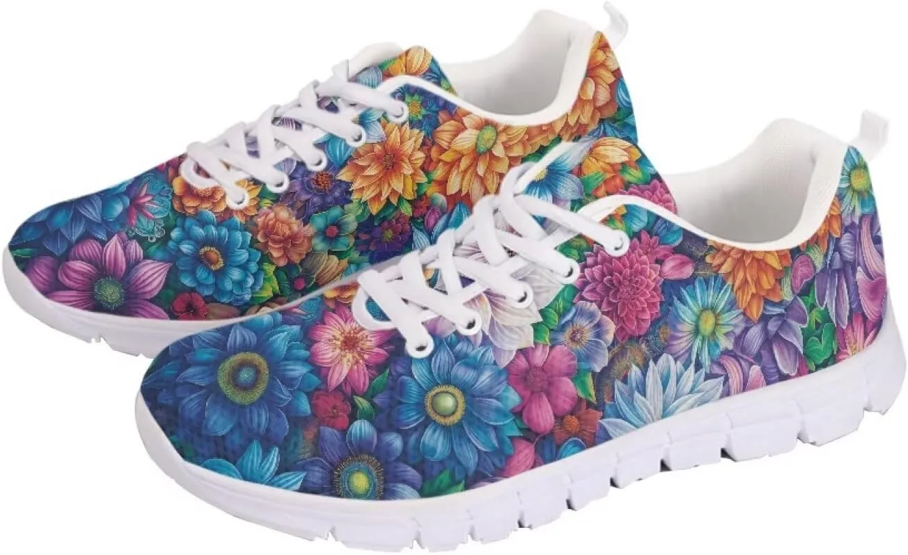 Doojoayie Trendy Womens Athletic Shoes Wide Width Running Shoes for Young Adult