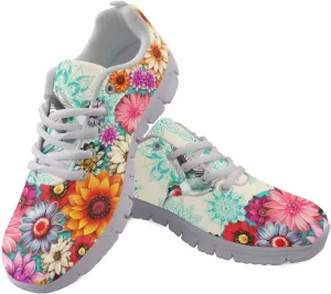 Doojoayie Trendy Womens Athletic Shoes Wide Width Running Shoes for Young Adult