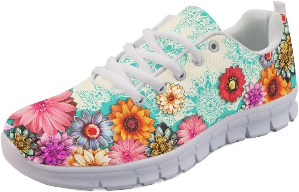Doojoayie Trendy Womens Athletic Shoes Wide Width Running Shoes for Young Adult