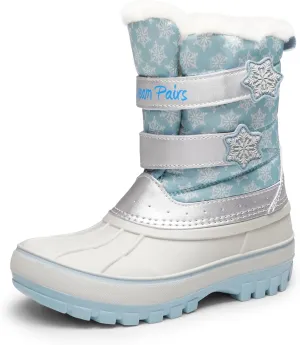 DREAM PAIRS Boys Girls Snow Boots Water-Resistant Outdoor Sport Warm Cozy Anti-Slip Cute Ankle Winter Shoes for Toddler/Little/Big Kid