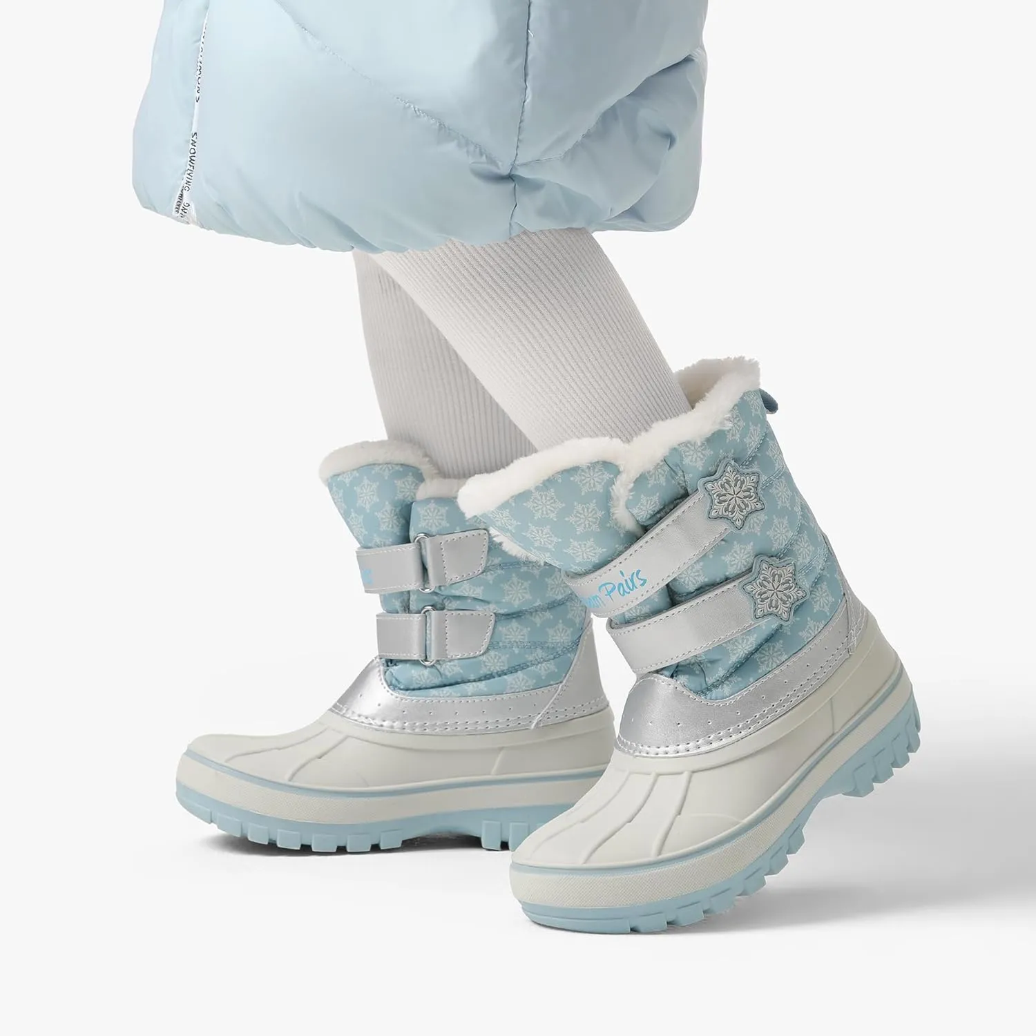 DREAM PAIRS Boys Girls Snow Boots Water-Resistant Outdoor Sport Warm Cozy Anti-Slip Cute Ankle Winter Shoes for Toddler/Little/Big Kid