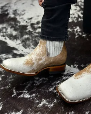 Faux Animal Fur Cowboy Boots