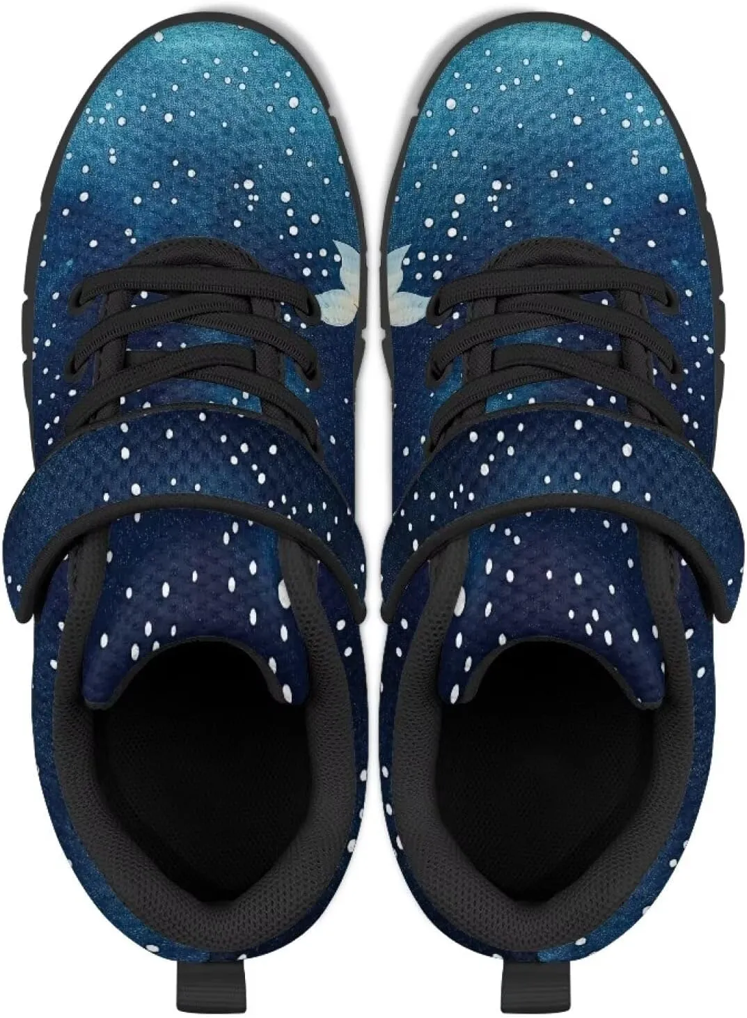 GOSTONG Unisex Kids Sneakers Breathable Mesh Easy-on Kids Casual Sneakers Non Slip Indoor Outdoor Walking Shoes Black US 11-15