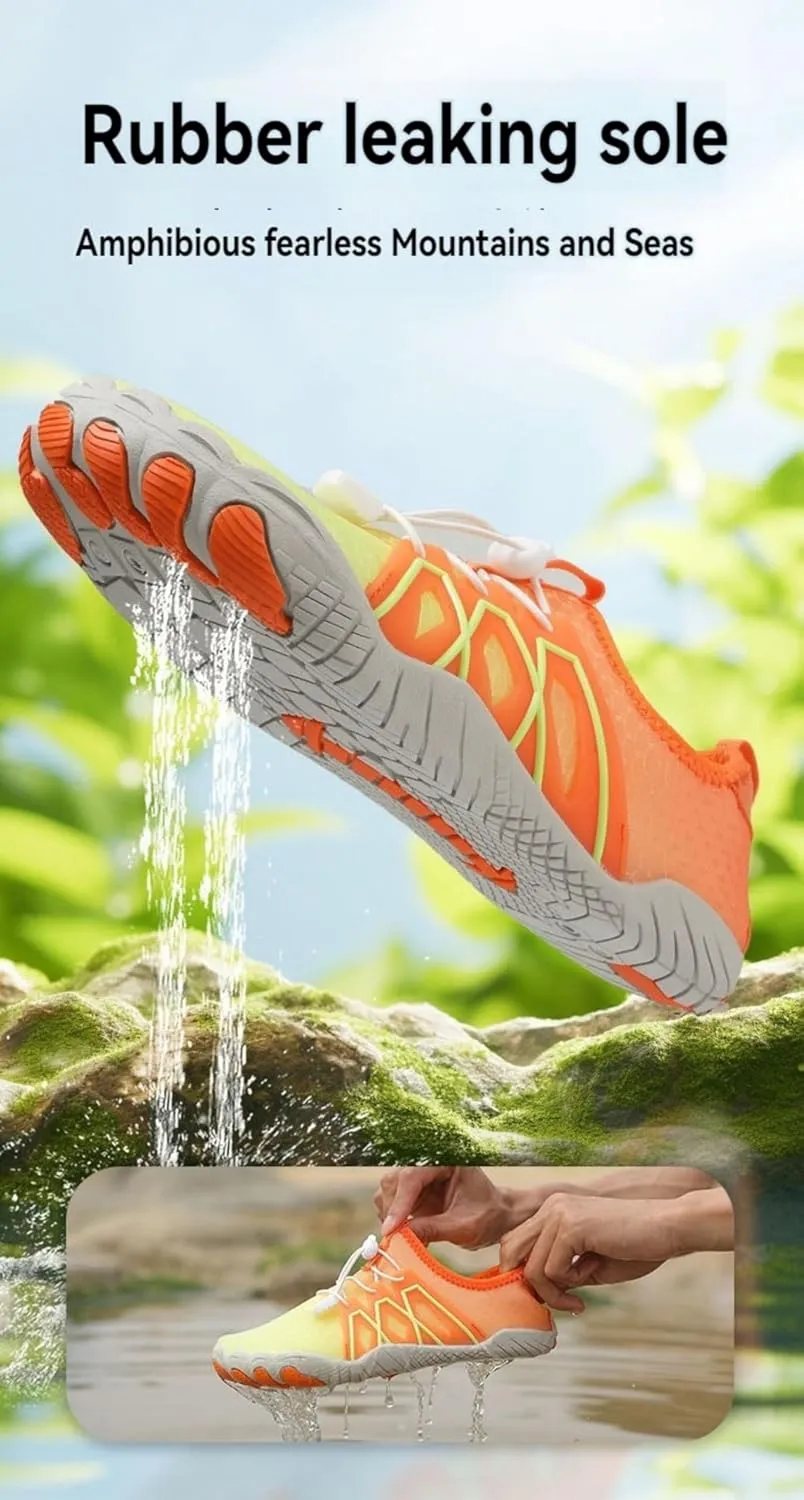 Hike Barefoot Waterproof Trail Running Anti Slip Breathable Quick Dry Lightweight Barefoot Water Shoes Beach Swim Rock Climbing Pool Hiking Walking Boating Fishing Diving Surfing Shoes