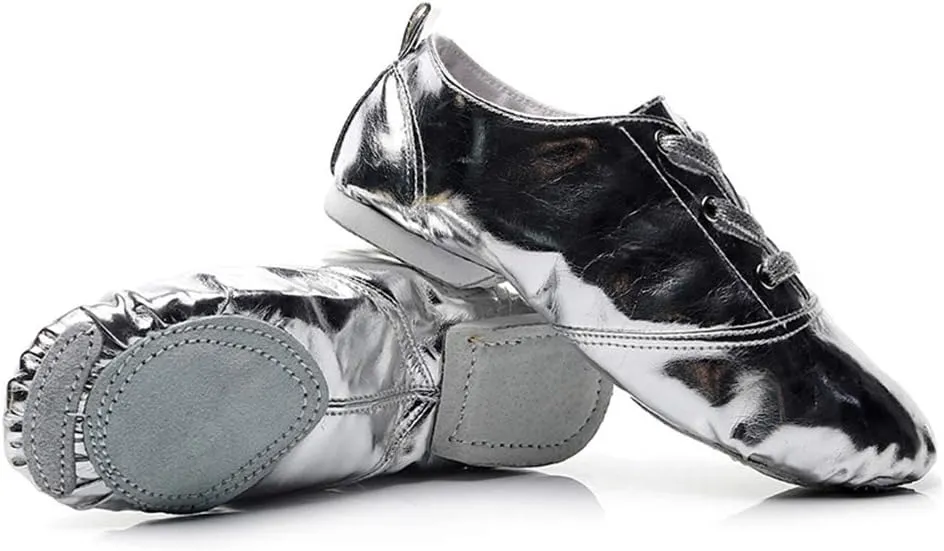 HIPPOSEUS Lace up Jazz Shoes Modern Dance Practice Shoes with Soft Sole Lightweight for Women and Men