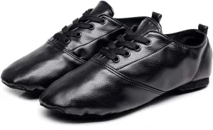 HIPPOSEUS Lace up Jazz Shoes Modern Dance Practice Shoes with Soft Sole Lightweight for Women and Men