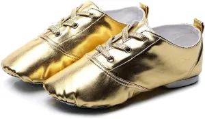 HIPPOSEUS Lace up Jazz Shoes Modern Dance Practice Shoes with Soft Sole Lightweight for Women and Men