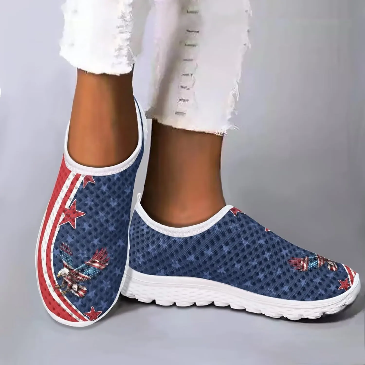 KEIAHUAN Trendy Women Road Running Shoes Non-Slip Tennis Training Shoes Casual Lightweight Sneakers