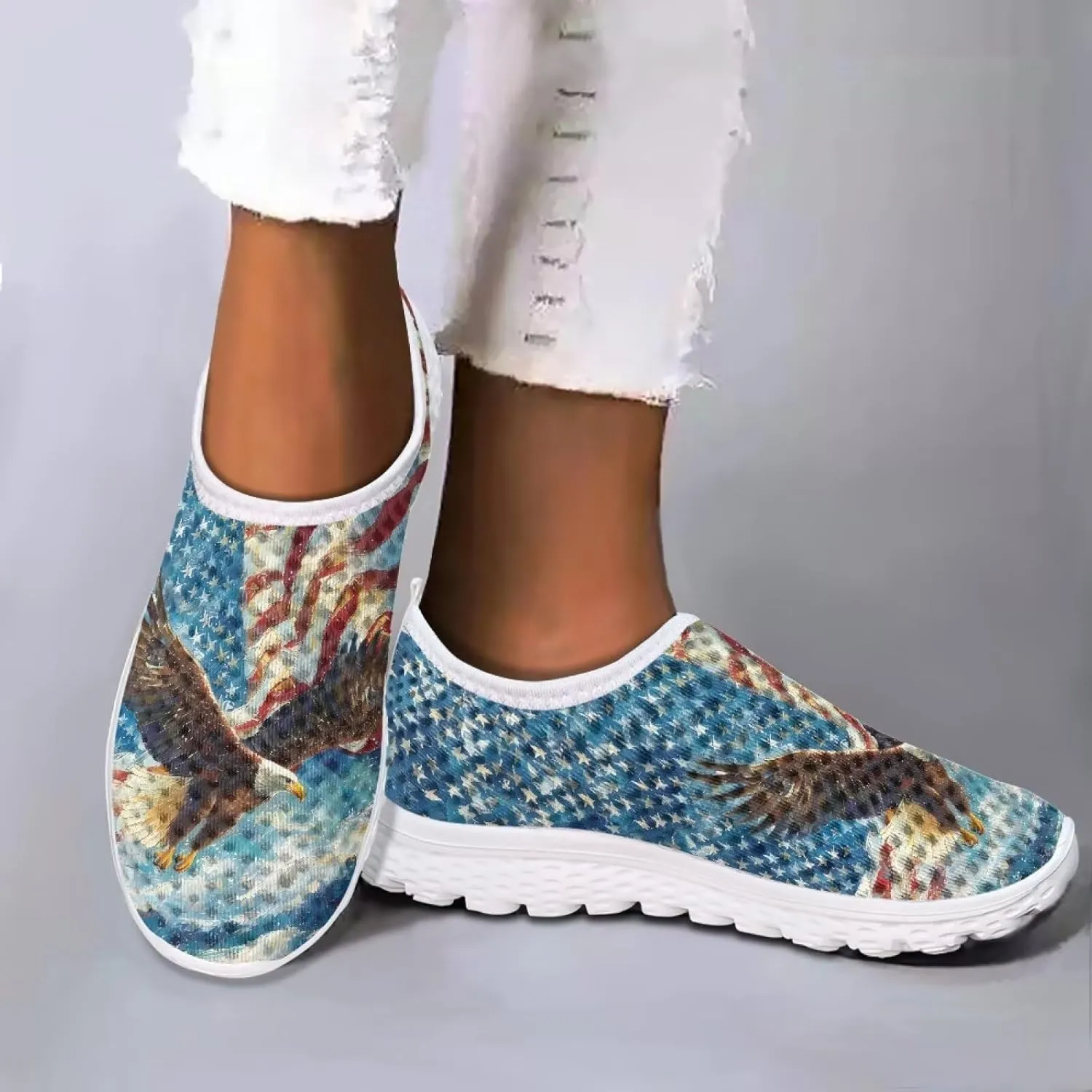 KEIAHUAN Trendy Women Road Running Shoes Non-Slip Tennis Training Shoes Casual Lightweight Sneakers