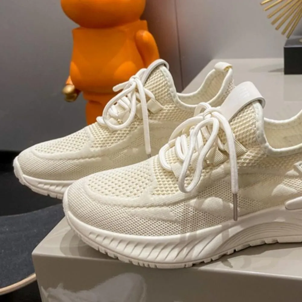 Knit Mesh Running Shoes Ultra Lightweight Breathable Non Slip Athletic Sneakers Workout Casual Walking Sports Shoes