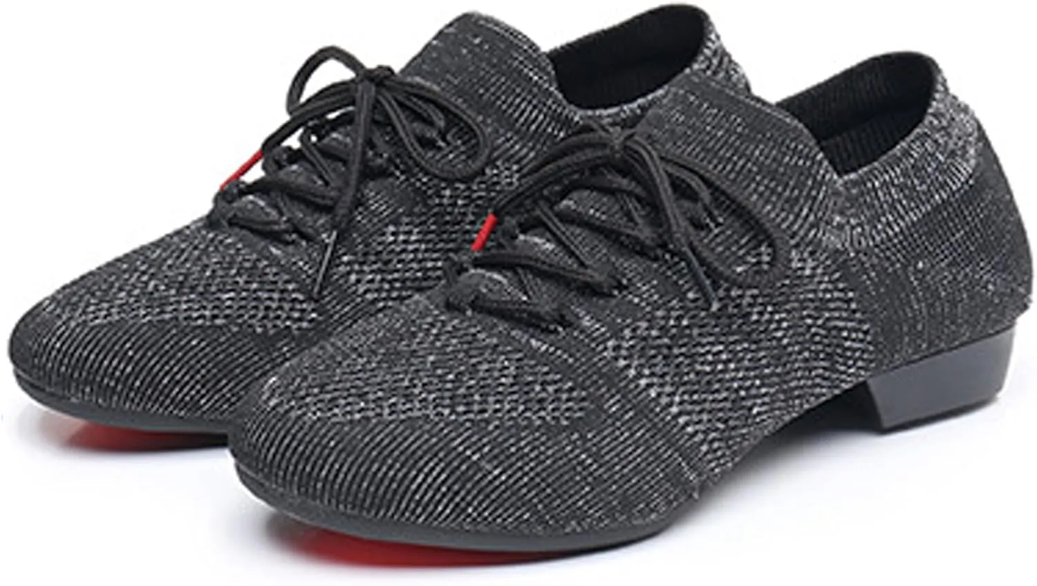 Lace Up Ballet Flats Dance Shoes Round Toe Outdoor Jazz Dance Shoes