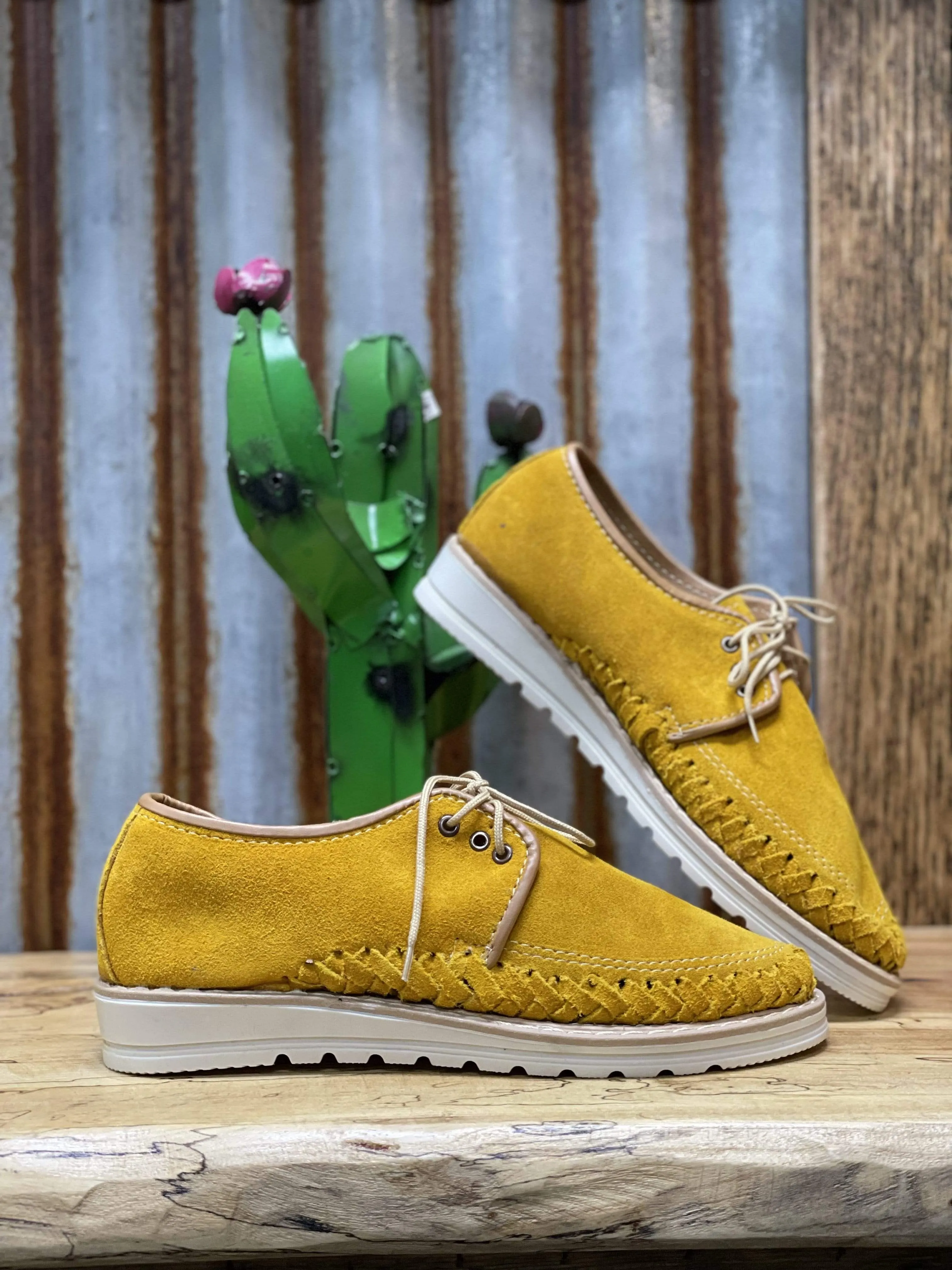 Lace Up Suede Moccasin