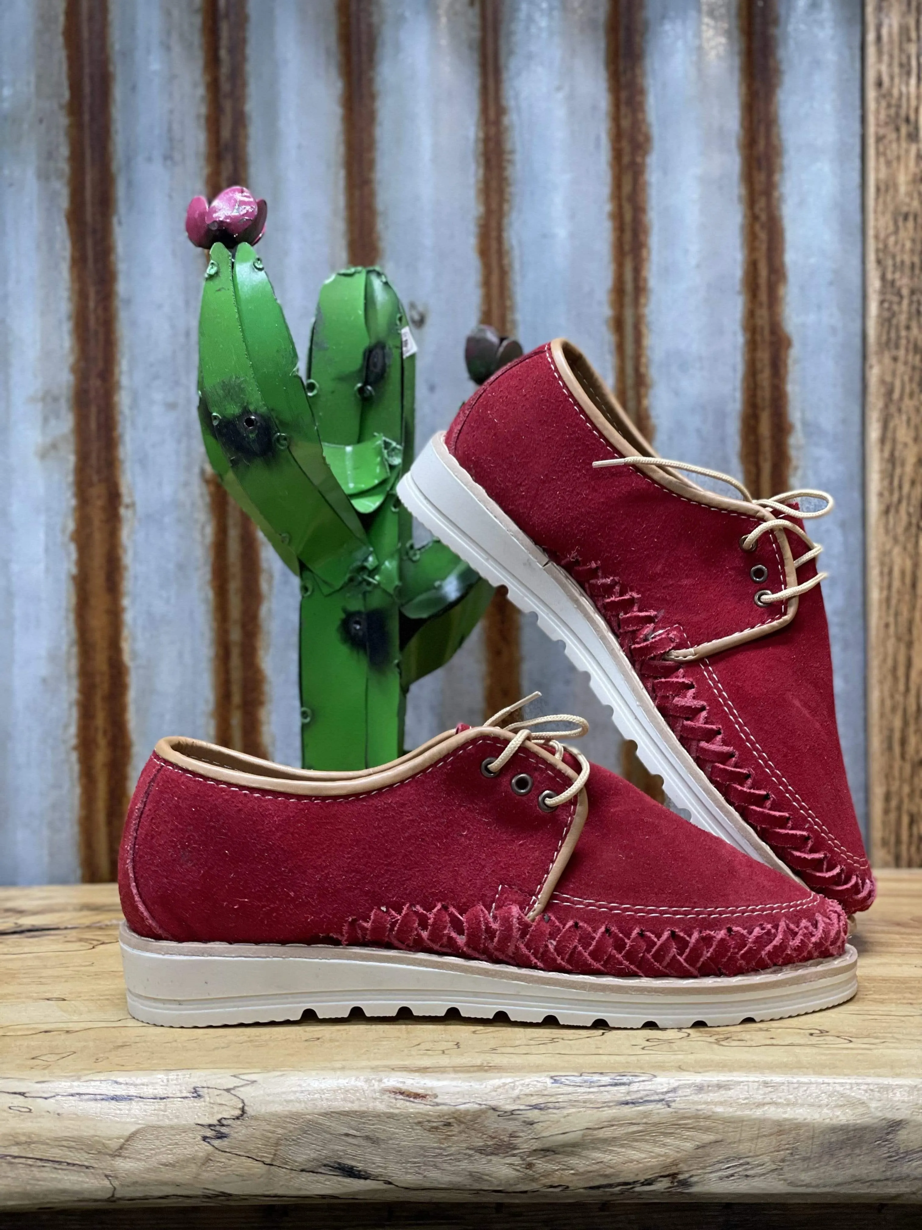Lace Up Suede Moccasin