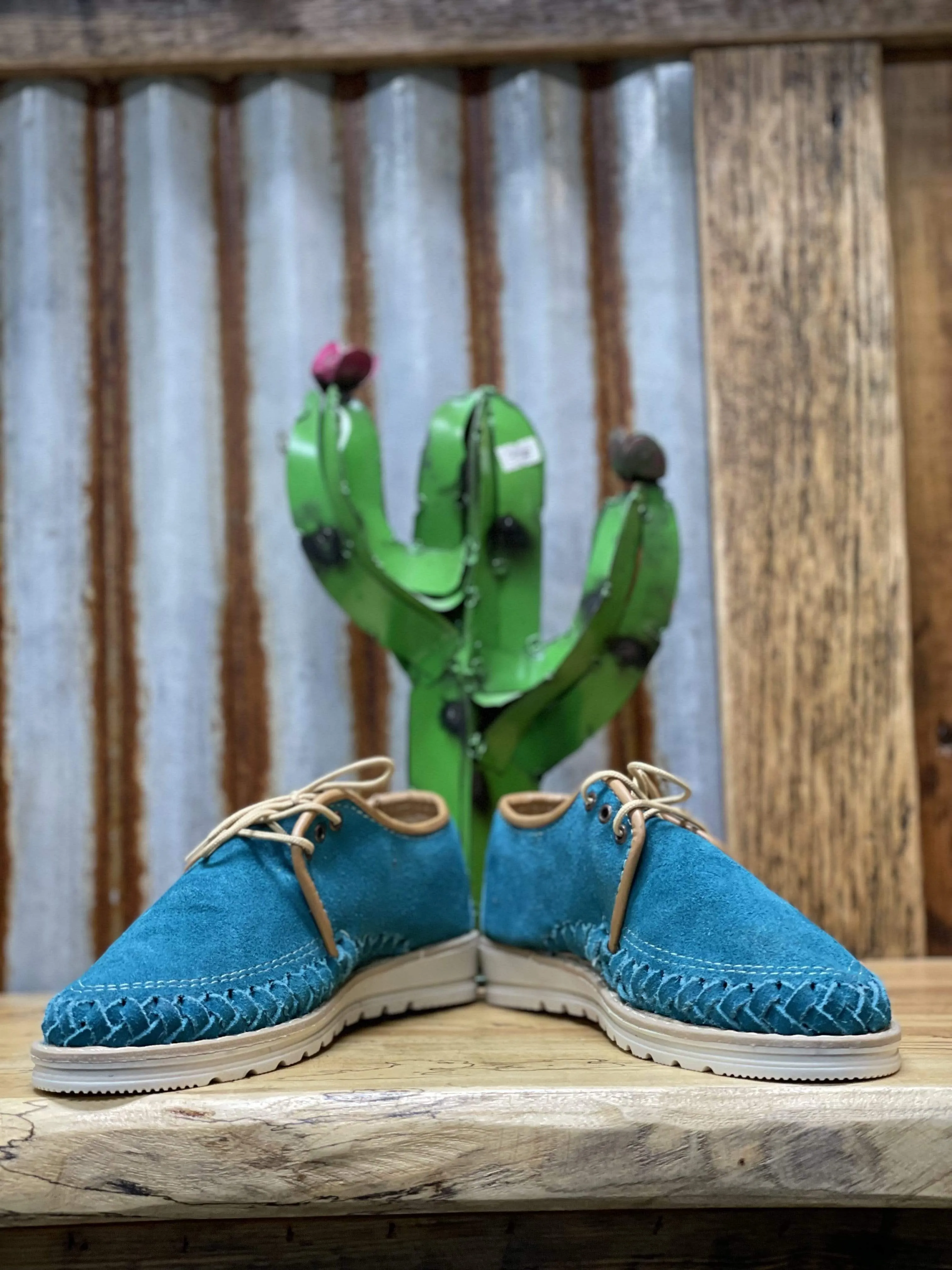Lace Up Suede Moccasin