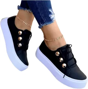Ladmiple Shoes For Women Sneakers Trendy Slip On Canvas Shoes Fashion Casual Summer Comfortable Walking Flats Loafers