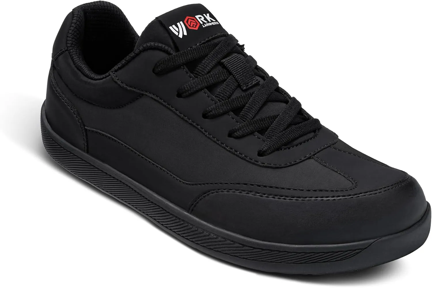 LARNMERN Steel Toe Skate Shoes Men Safety Work Sneakers Wide Toe Box Barefoot Zero Drop Non Slip Shoe