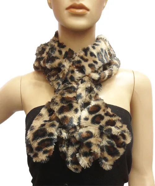 Leopard Faux Fur Neck Wrap-S13109