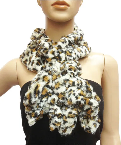 Leopard Faux Fur Neck Wrap-S13109