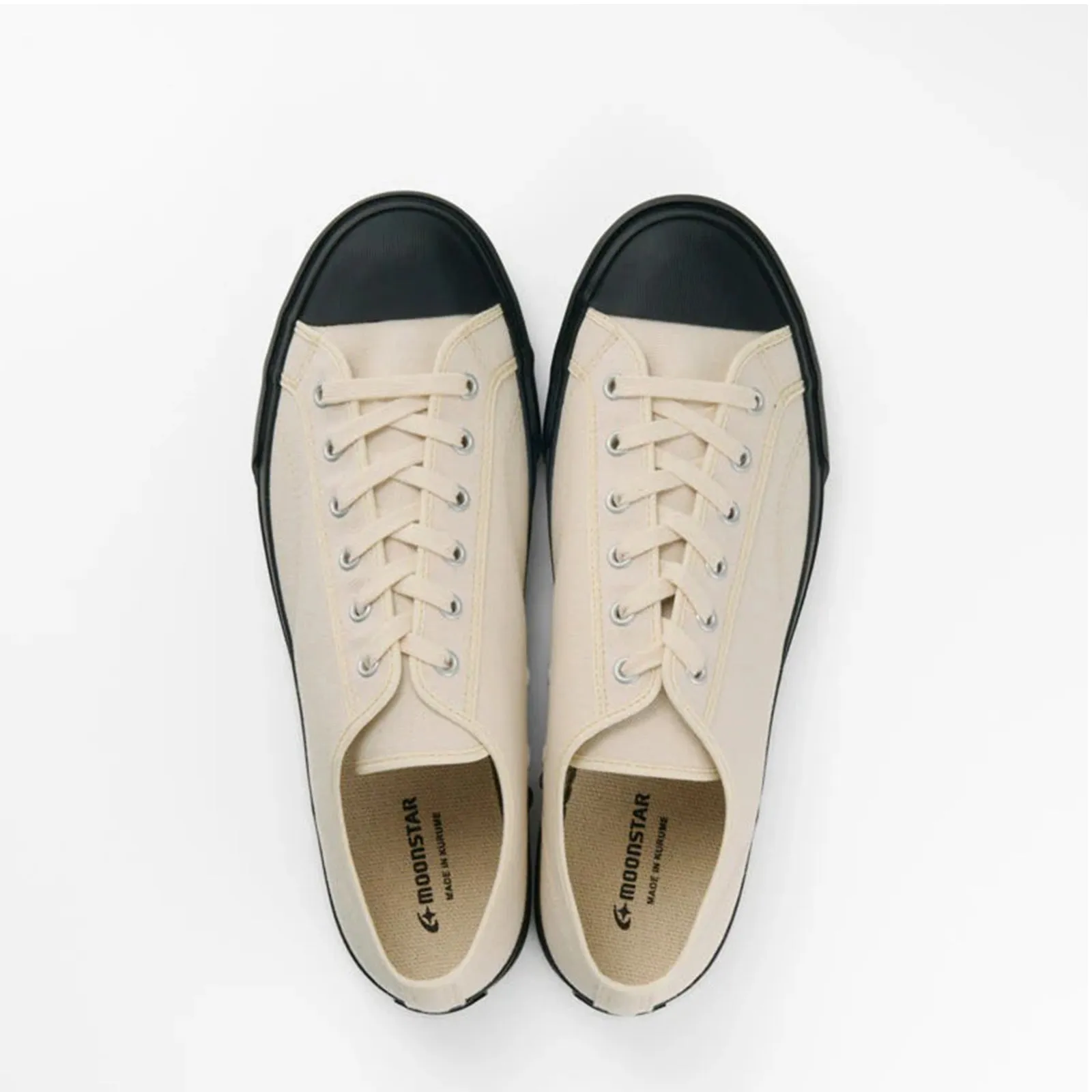 Low Trainer - Natural/Black | Made in Japan