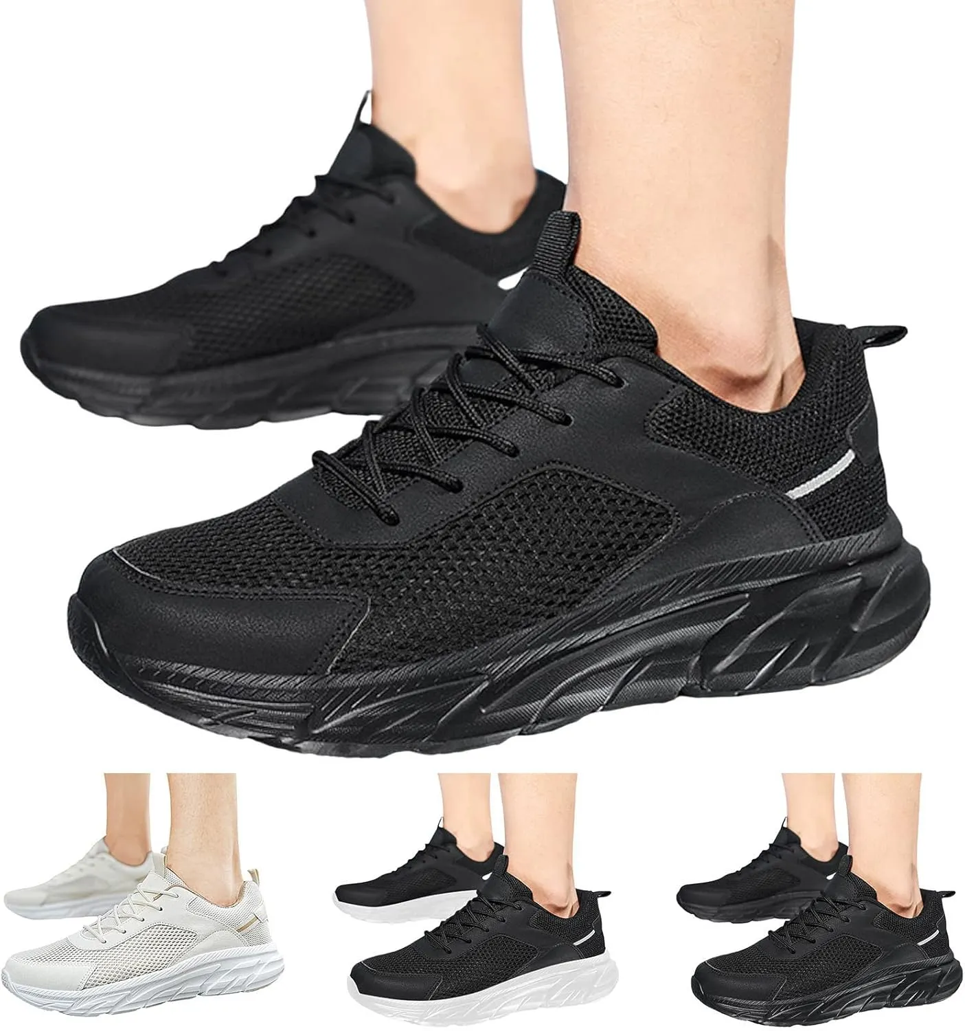 Men's Classic Casual Jogging Sneakers Portable Non Slip Fitness Workout Shoe Athletic Fashion Sneakers for Men
