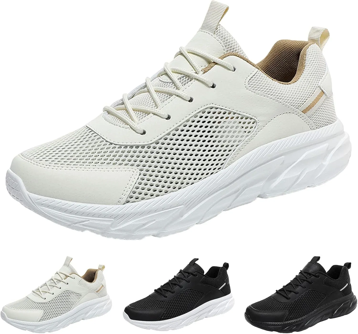 Men's Classic Casual Jogging Sneakers Portable Non Slip Fitness Workout Shoe Athletic Fashion Sneakers for Men